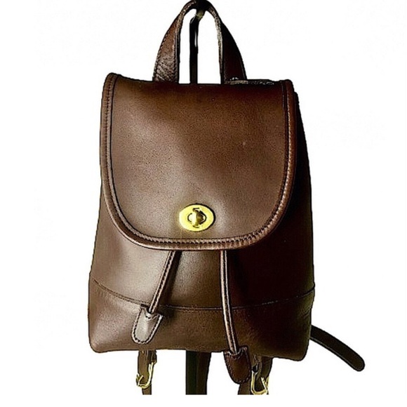 Coach Handbags - Vintage coach mini back pack brown leather